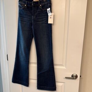 7 For All Mankind Blue Flare Leg Jeans.NWT size 27